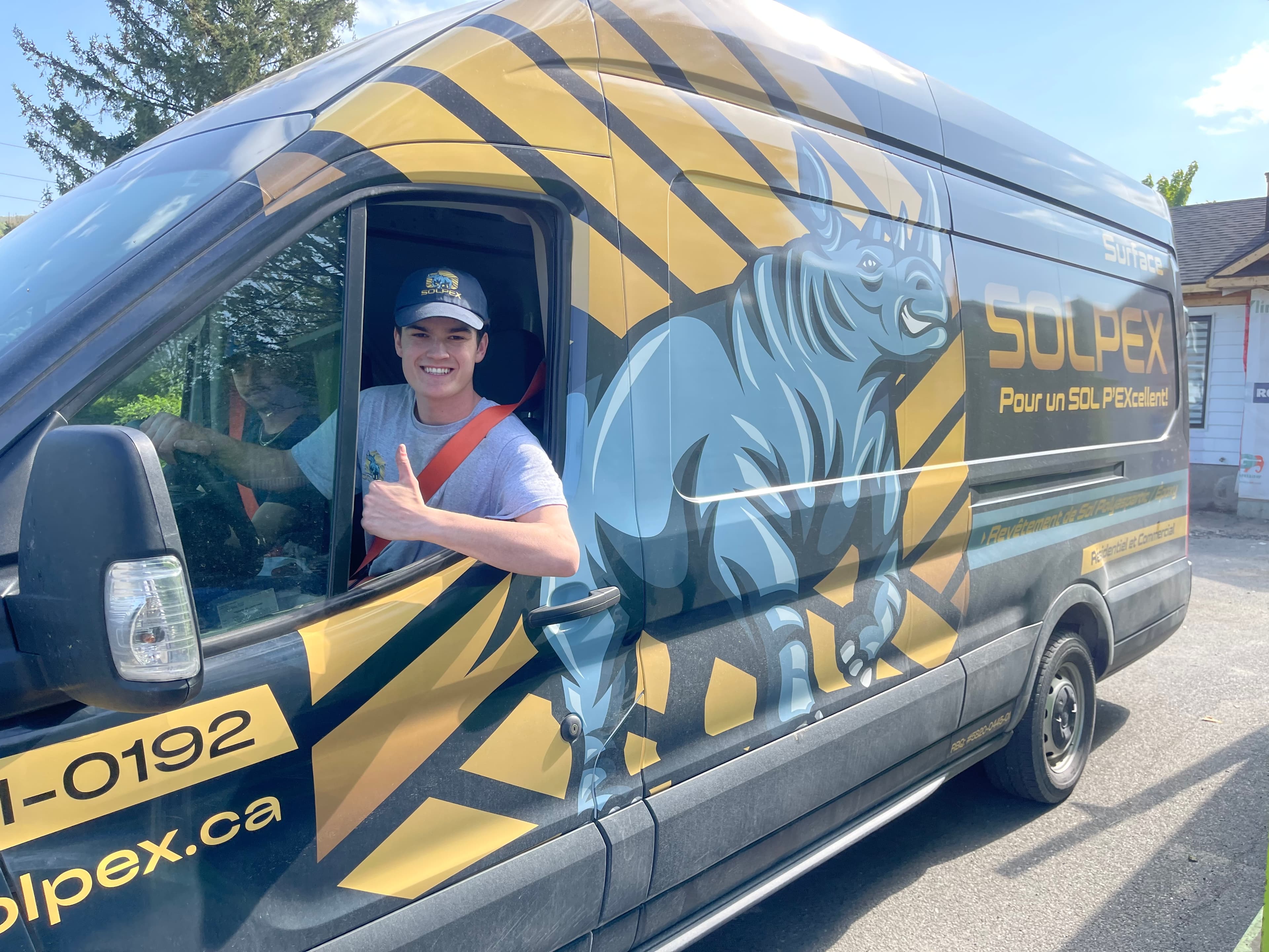 Fourgonnette SOLPEX en action